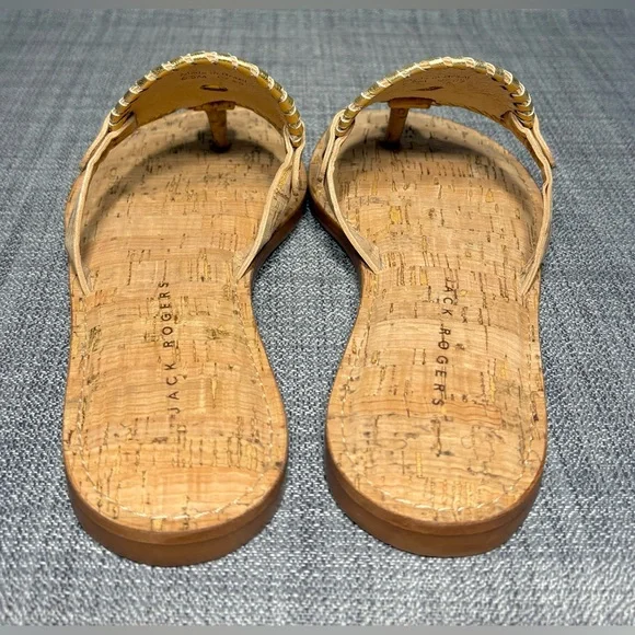 Jack Rogers Collins Thong Sandals Cork / Metallic - Picture 5 of 7